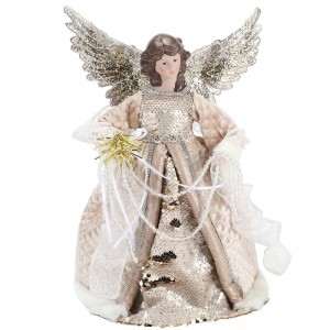 33cm Christmas Angel Décor Perles Ornement Décor Décorations d\'intérieur Nouveau produit Noël Figure Affichage de vacances Prestige Accueil Joyeux
