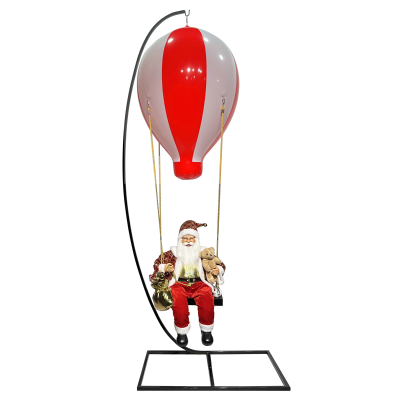 Balon à air chaud Santa Claus avec support